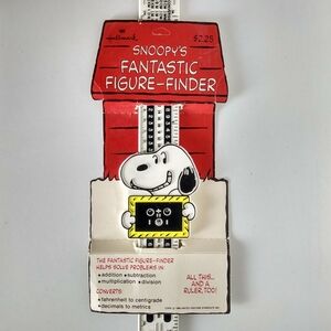 Vintage Snoopy’s Fantastic Figure Finder Ruler in Package